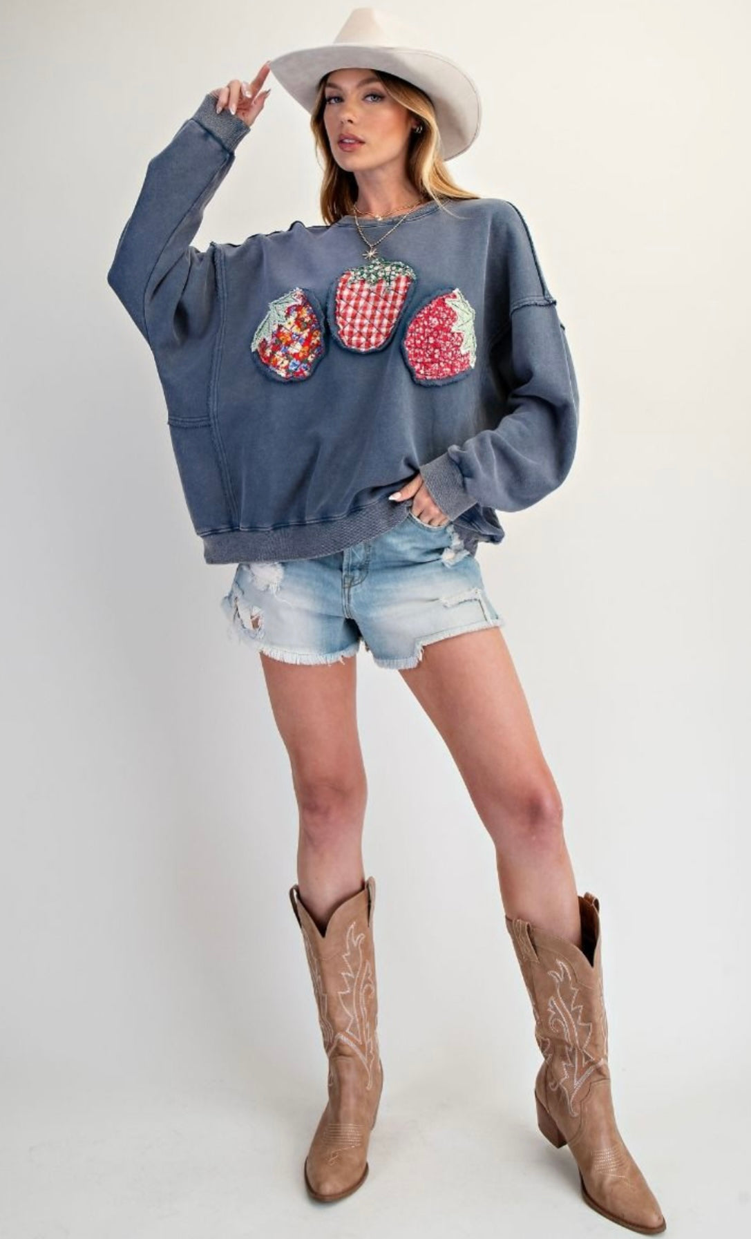 Easel Strawberry Sweatshirt