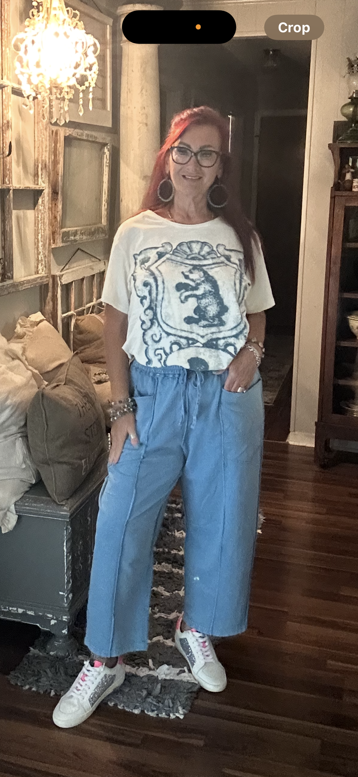 Easel terry cloth pants