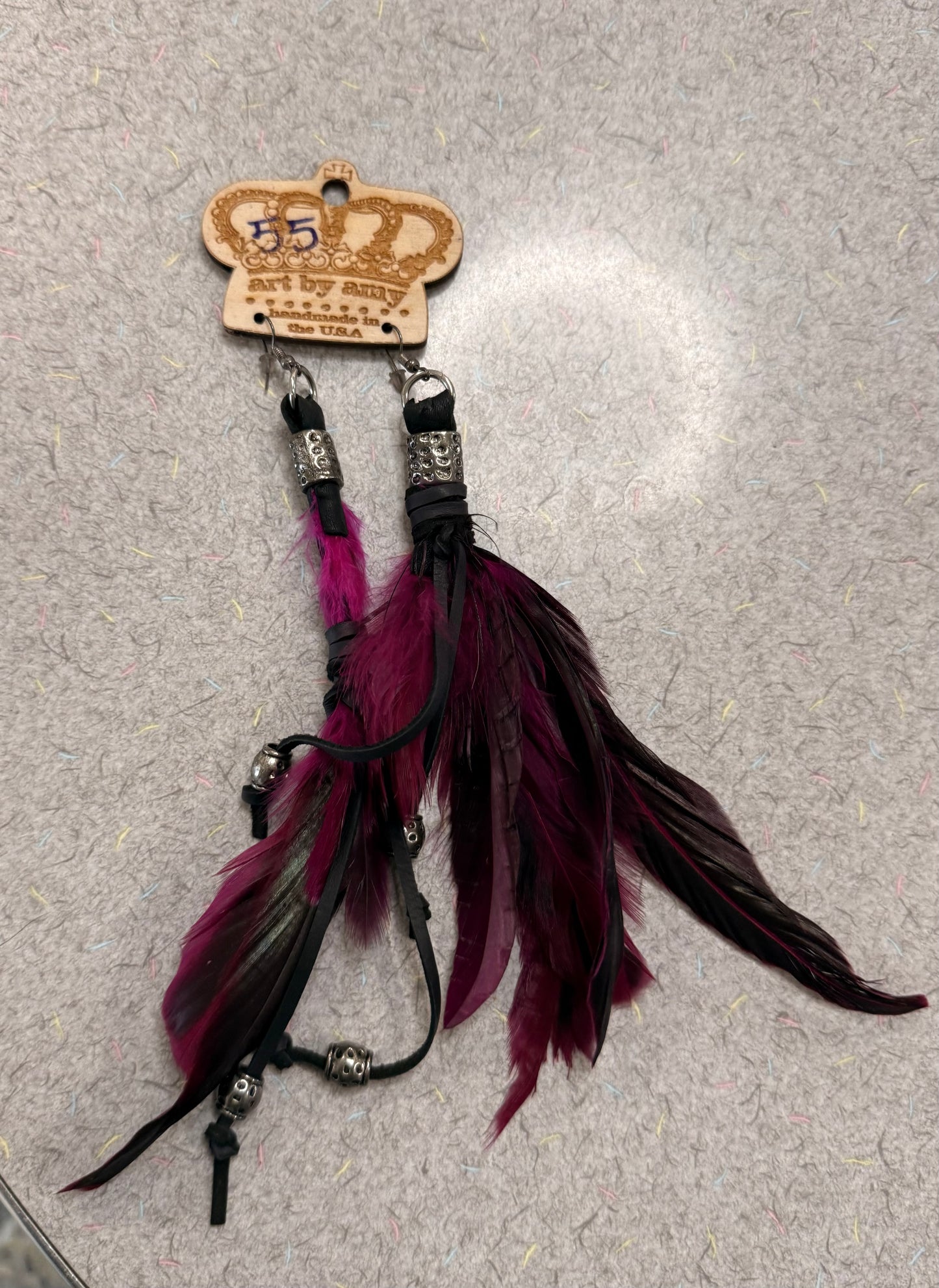 Art By Amy Feather Earrings