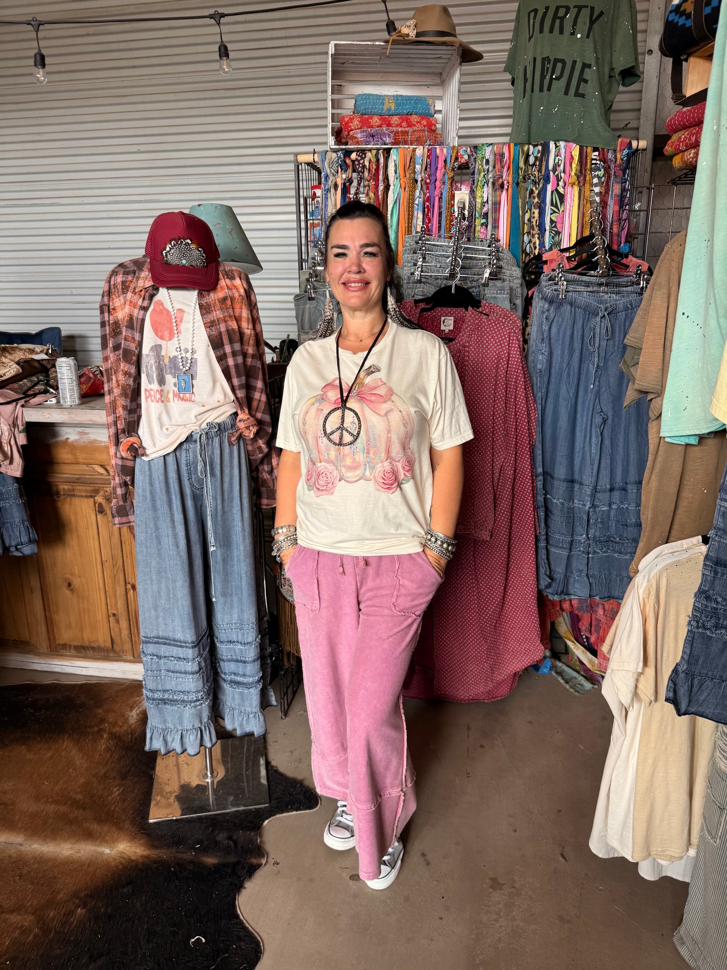 Pumpkin shirt pink pant bundle