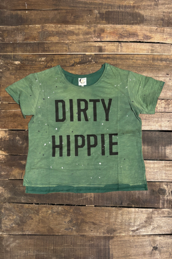 Dirty Hippie Tee - Vintage Emerald