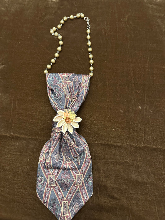 Vintage Tie Necklace