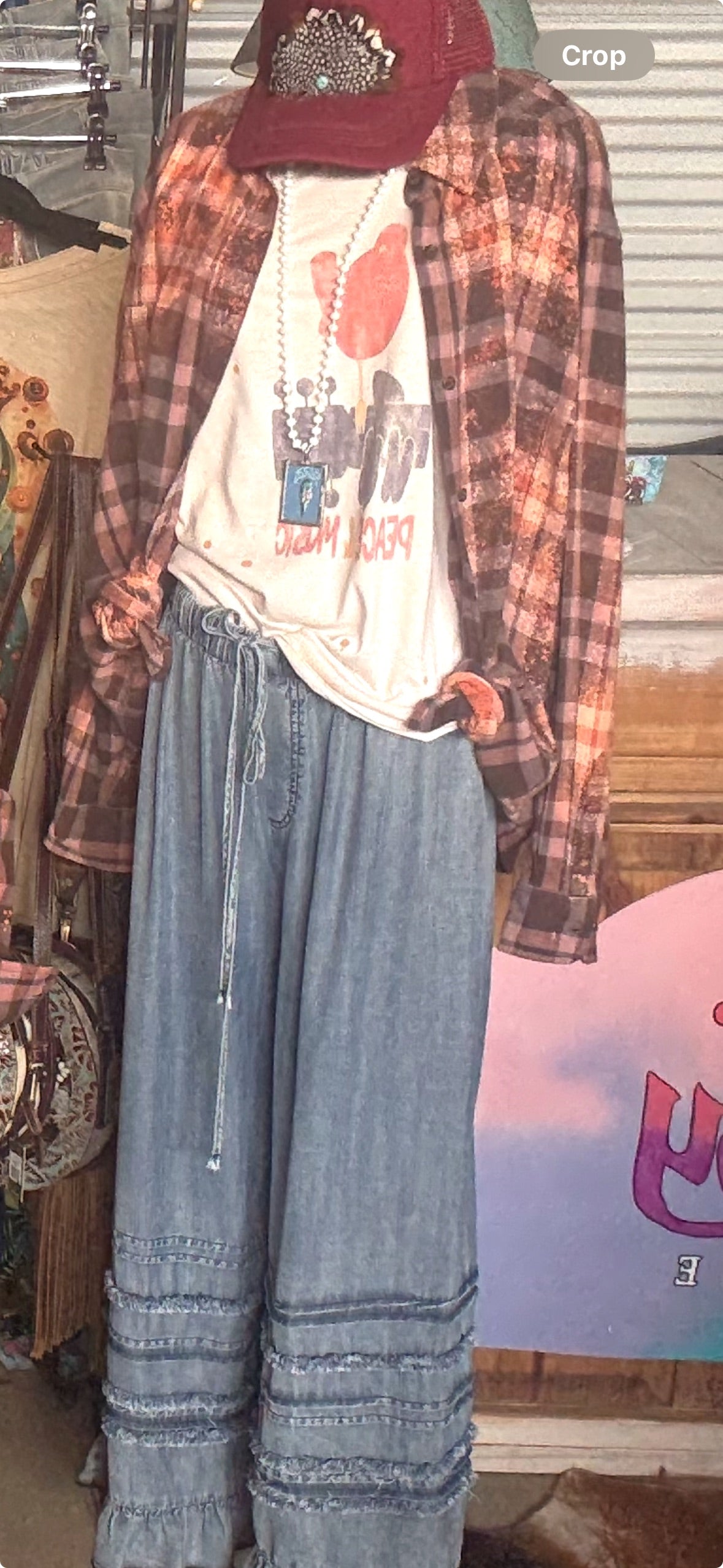 Easel Chambray pants