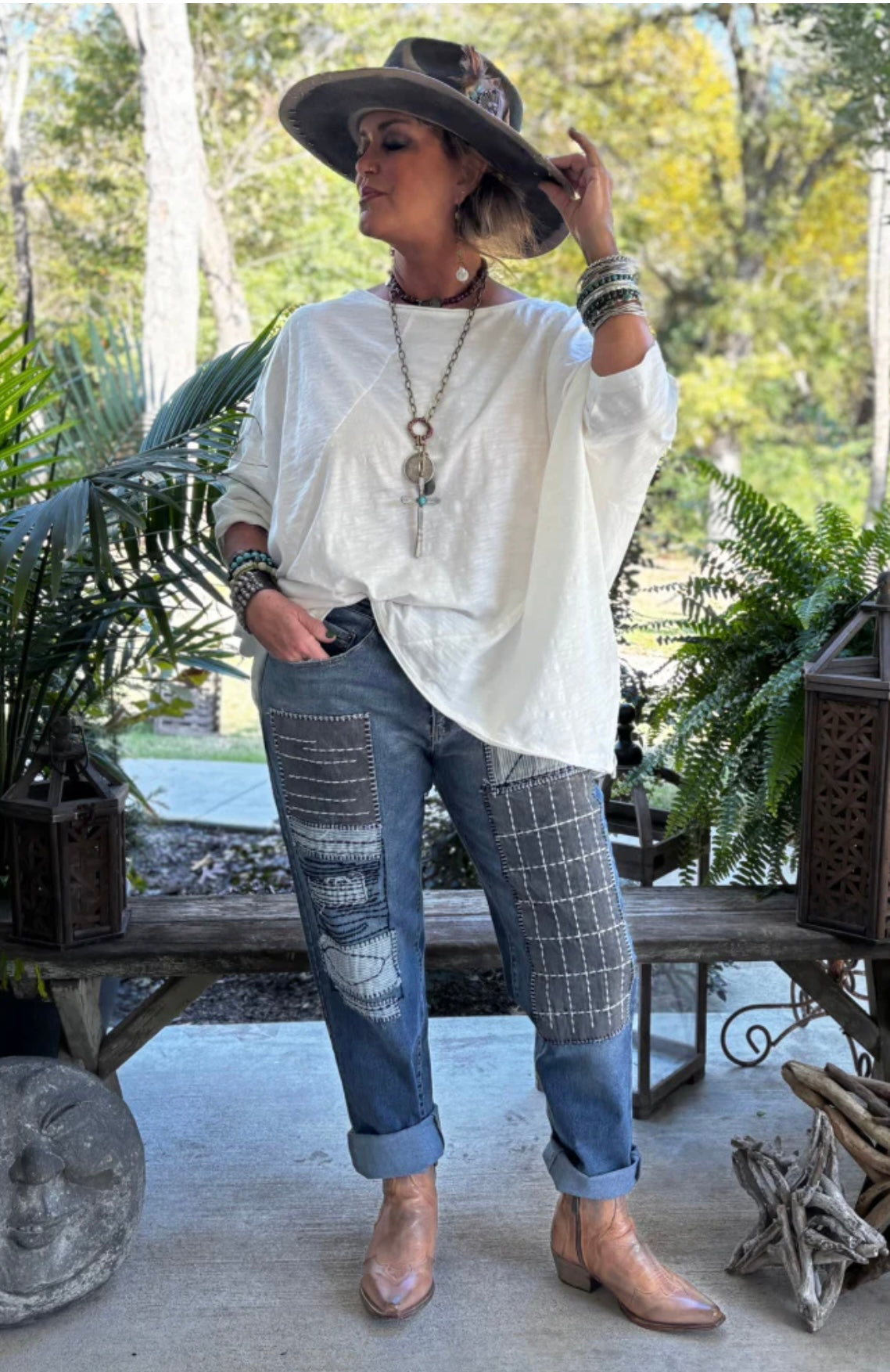 Be Free Top - Parchment