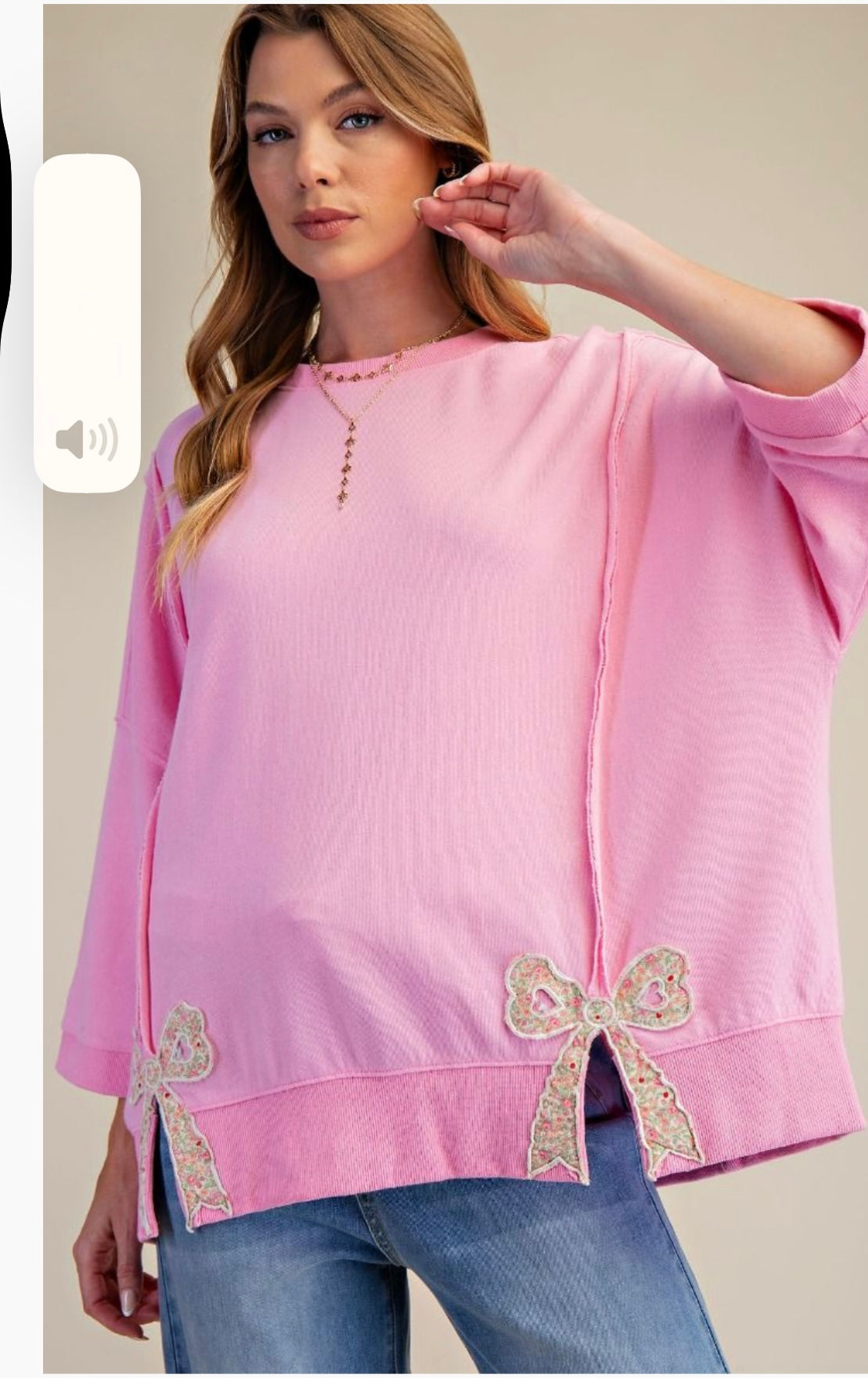 Easel Bubble Gum Pink Bow Shirt