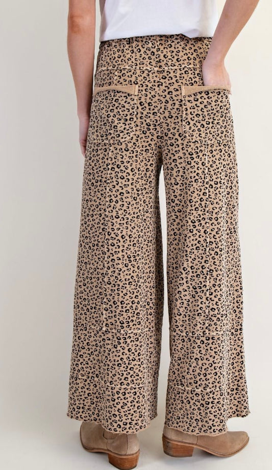 Animal Print Terry pants