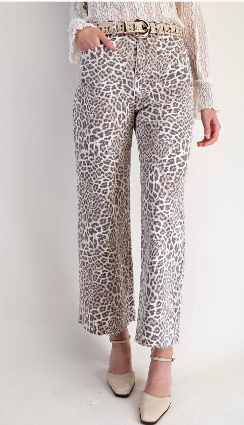 Animal Print Jeans