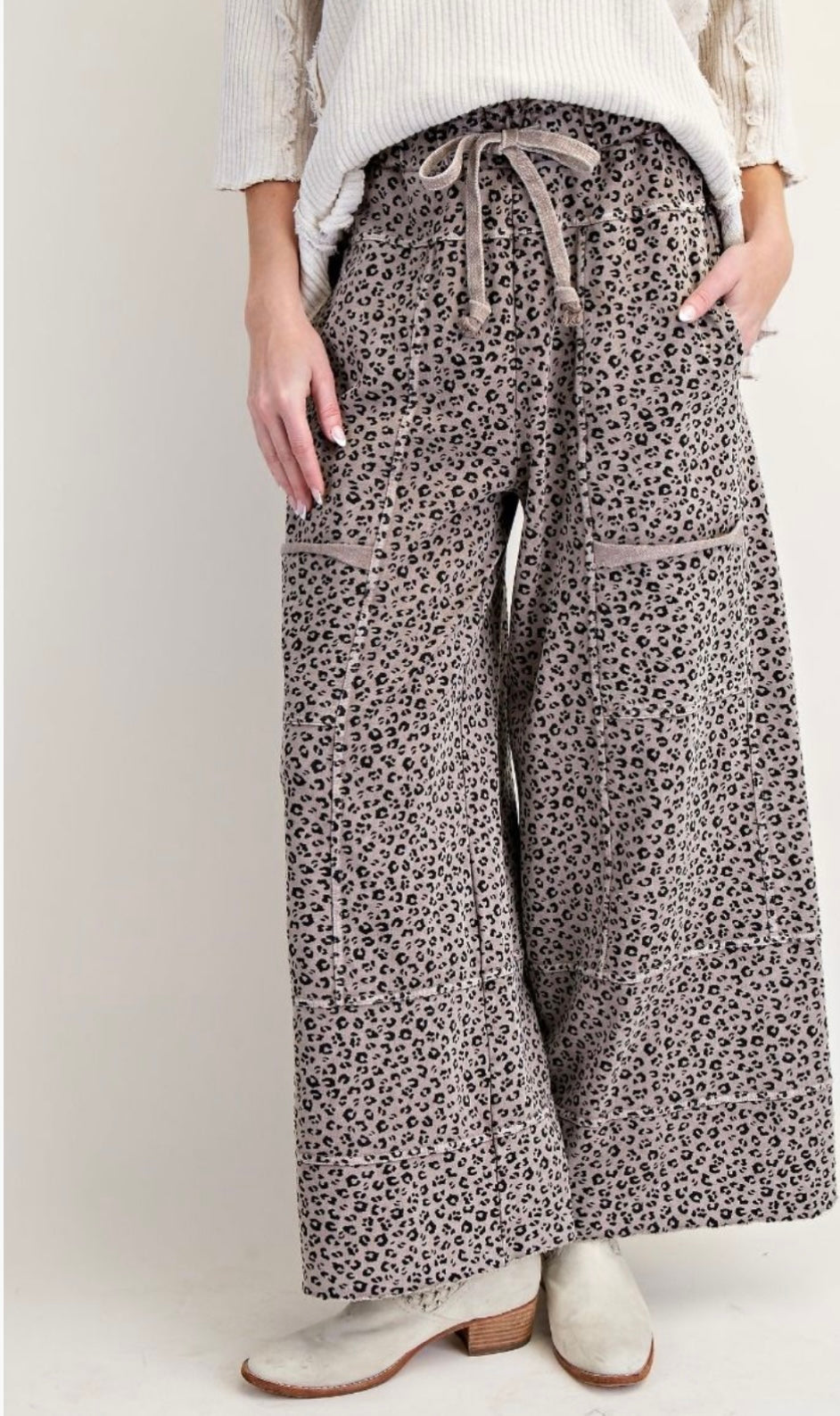 Animal Print Terry pants