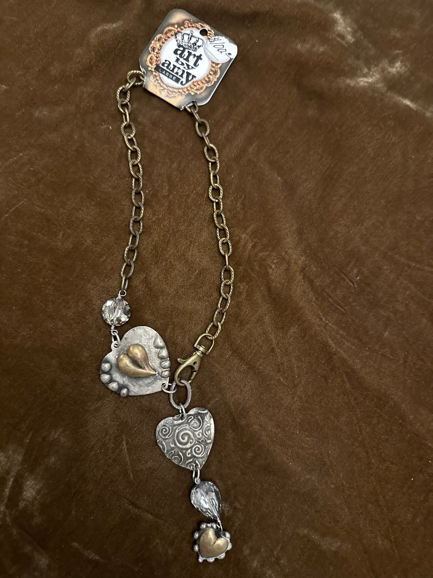 Art By Amy heart necklace