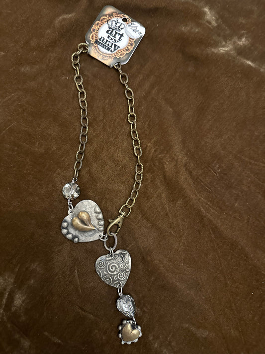Art By Amy heart necklace