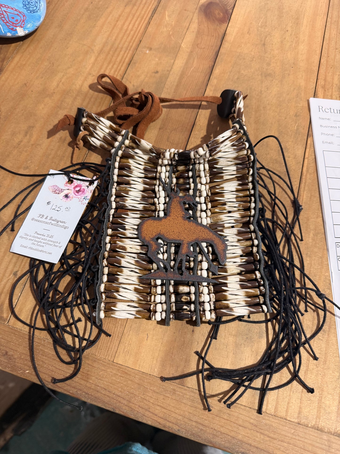 Seasons of Wild Indigo Beaded Chocker